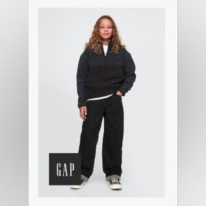 Kids ’90s Loose Cozy-Lined Jeans – Black Wash – Size 10 – NWT